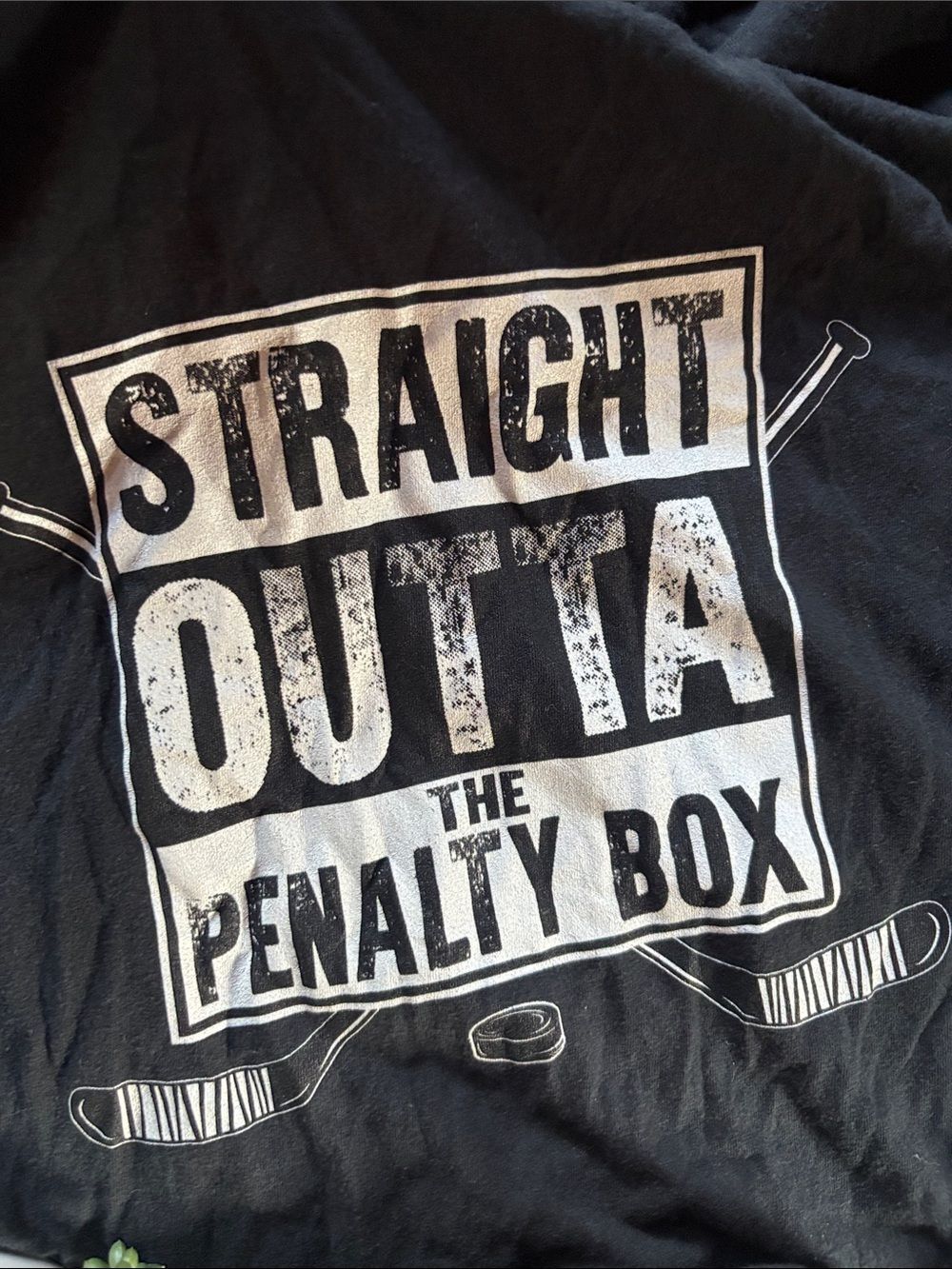 Bauer Black Short-Sleeve 'Straight Outta The Penalty Box' Graphic Tee - Picture 5 of 6